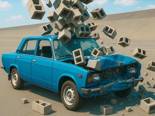 Araba Çarpışma Testi: Terk Edilmiş Şehir