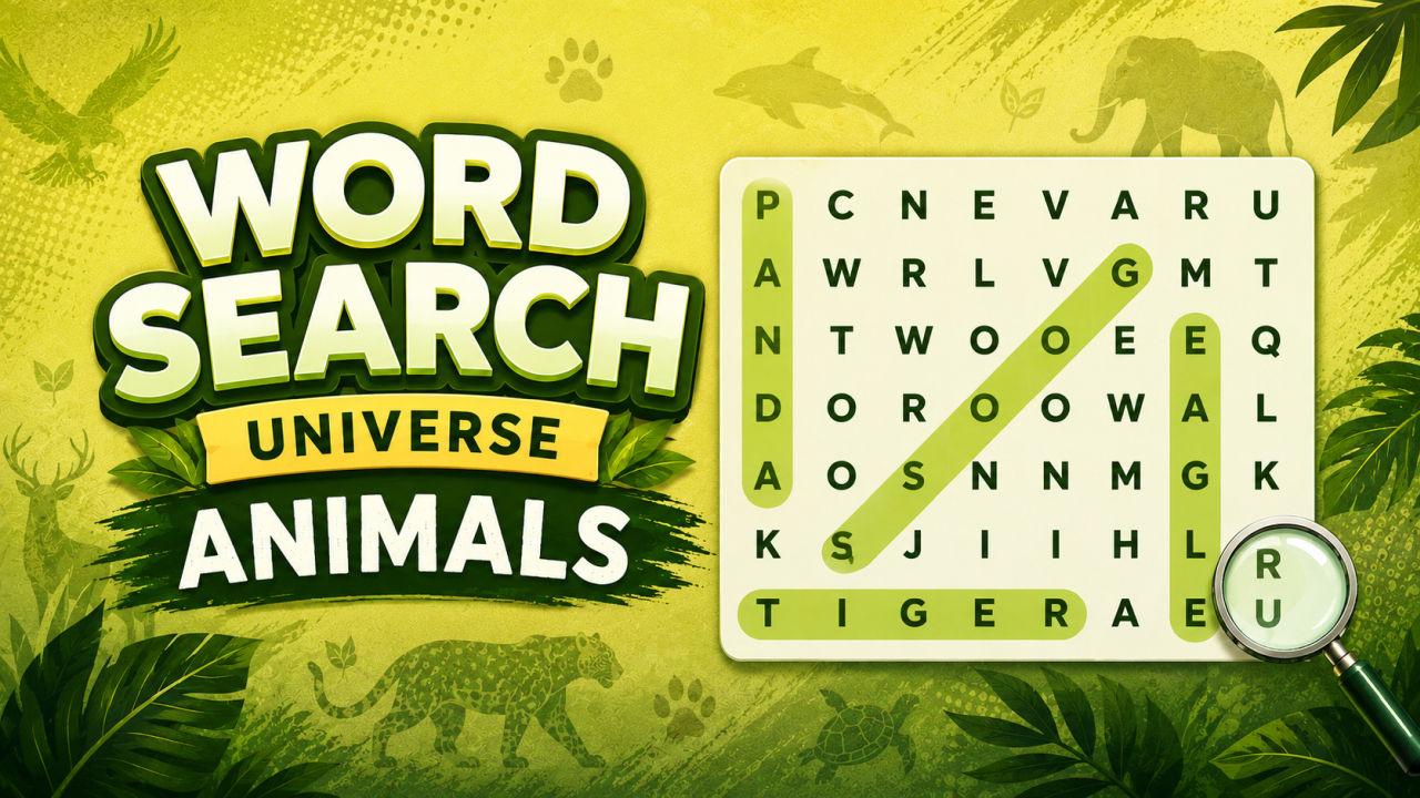 Word Search Universe Animals