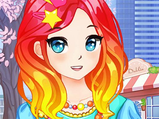 Anime Kawaii Okul Kızları Giydirme
